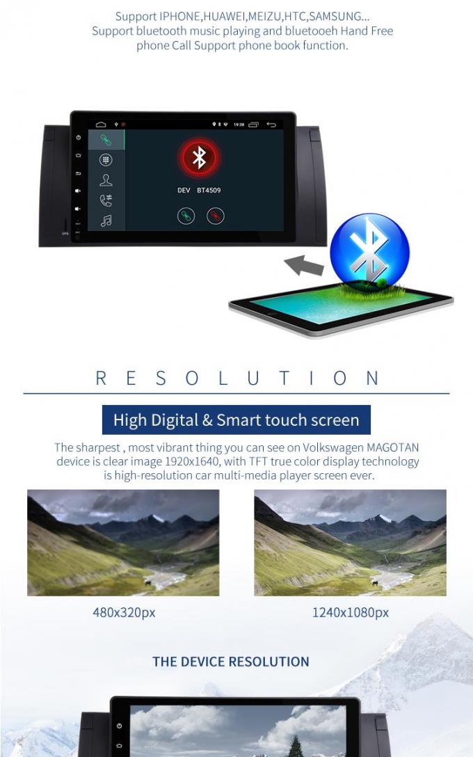 9 Auto Zoll-Androids 8,1 DVD-Spieler BMWs GPS mit Sd FM MP4 MP3 USB ZUSATZ