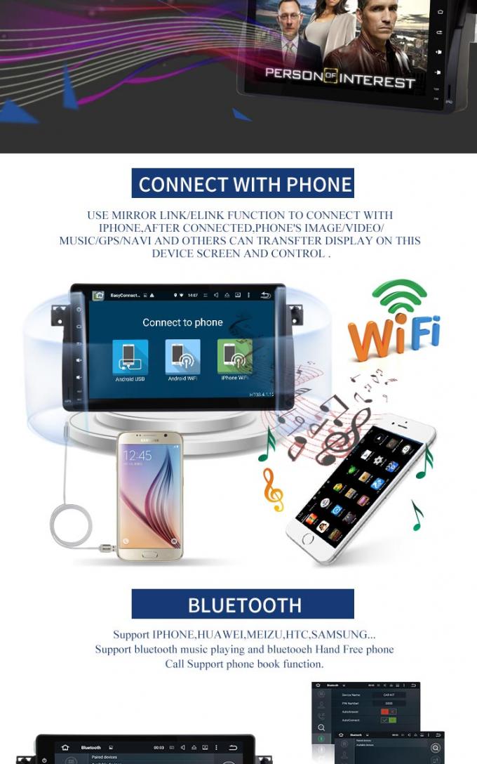 DVD-Spieler 9 Zoll-Touch Screen BMWs GPS errichtet in GPS Android 7,1 für E46