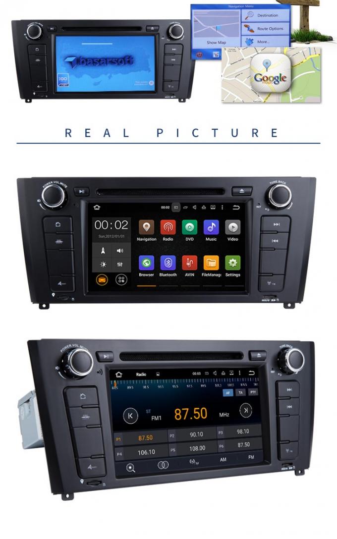 DVD-Spieler Auto-Multimedia BMWs GPS mit Stereoradiounterstützung GPS Android 7,1