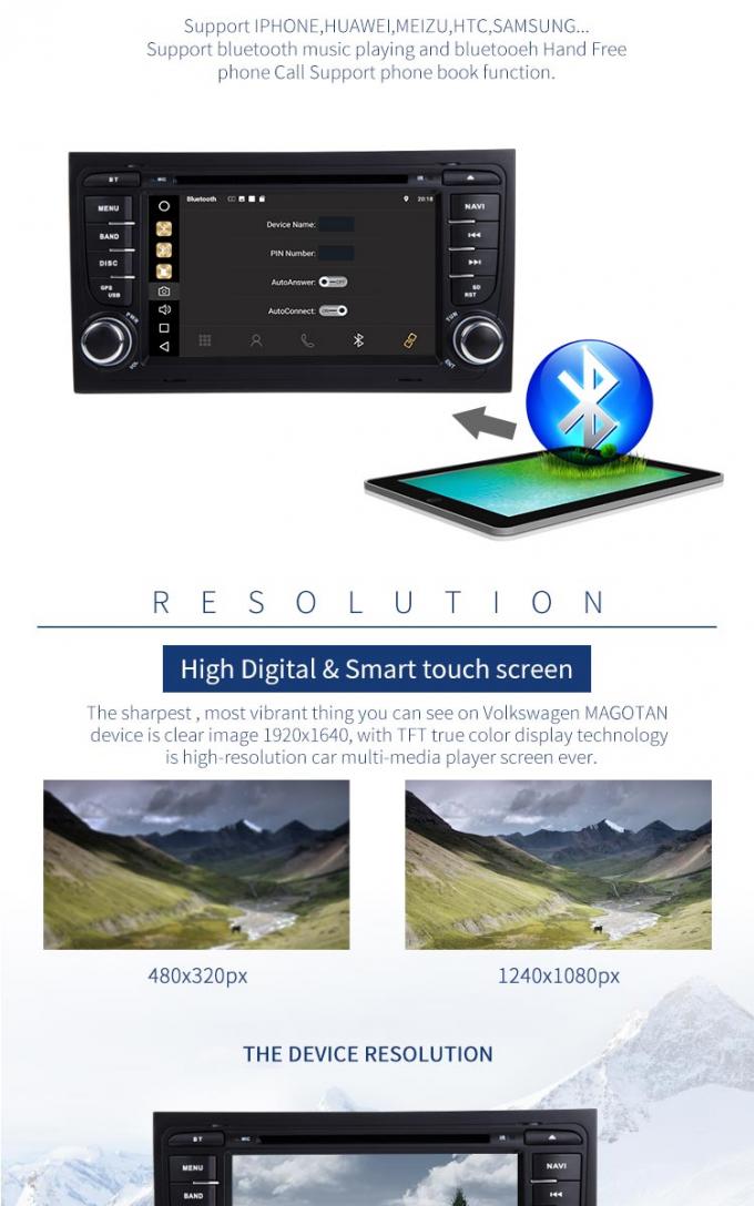 7 Zoll-Touch Screen DVD-Spieler mit Radiostereolithographie der Navigations-Mp4 für Auto