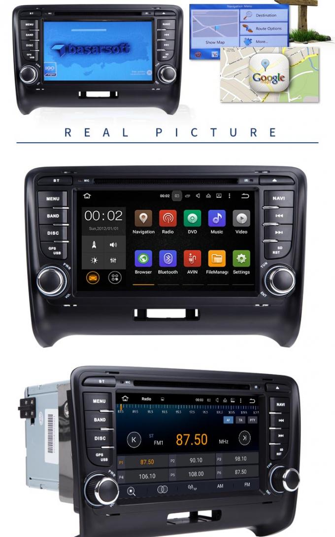 Autoradio-Audi-Auto-DVD-Spieler Androids 7,1 mit Wifi BT Gps-ZUSATZvideo