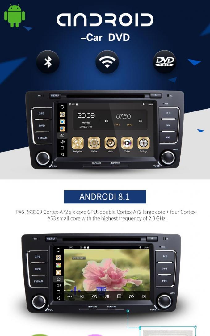 7 Radio Zoll-Touch Screen Volkswagen-DVD-Spieler-morgens FM und GPS-Navigation