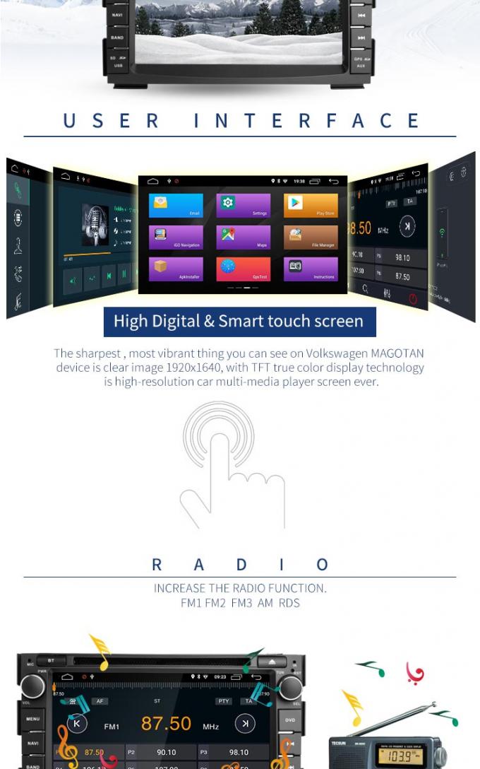 Doppelt-Lärm-Stereospieler KIAs CEED Android mit Sd-Karten-Hafen USB LD8.1-5744
