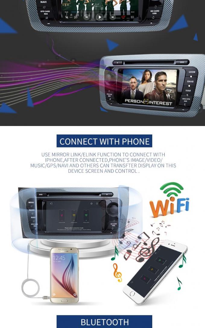 6,2" Android-Auto-DVD-Spieler Bluetooth - ermöglichter eingebauter GPS-CD-Player