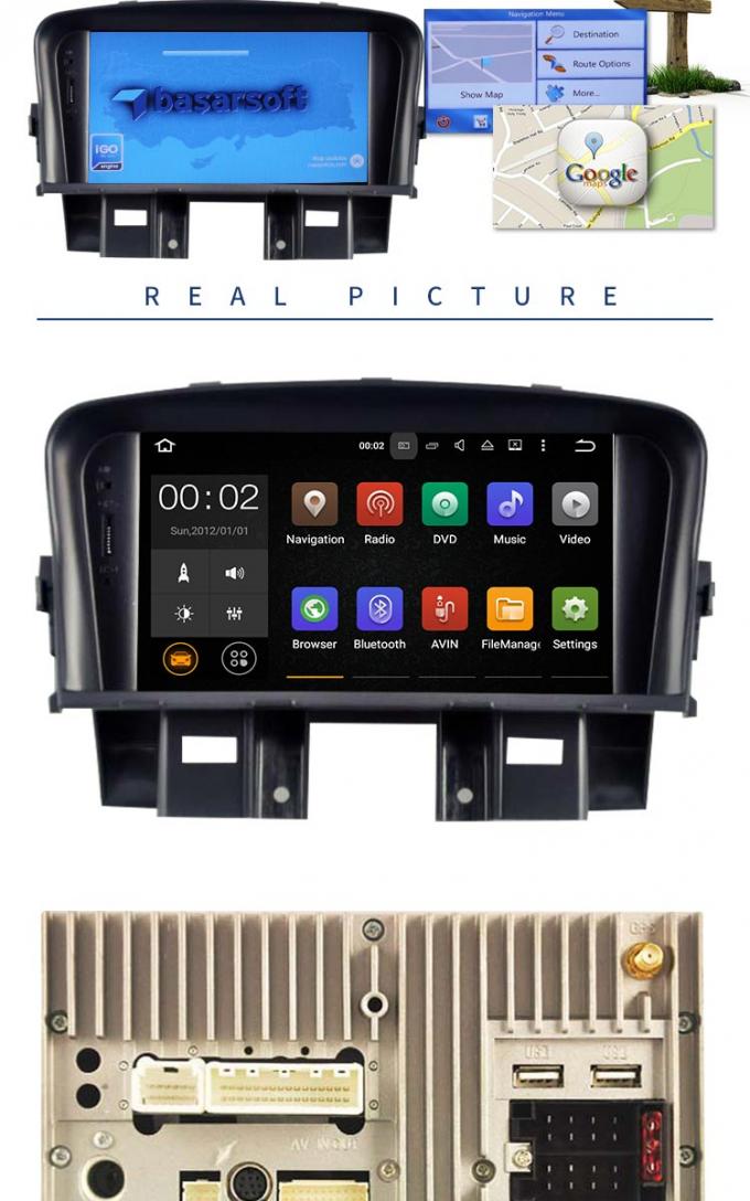 Auto-DVD-Spieler Androids 7,1 Chevrolet mit Fernsehkasten Soems Monitor GPS-BT geeigneter Stereolithographie