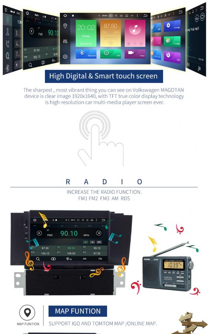 Radio des doppeltes Lärm-Androids 8,0 Citroen Auto-Stereospieler-morgens FM für Citroen C4L