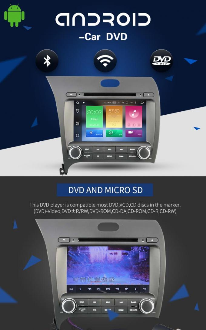 Auto-DVD-Spieler-Video- Radio WiFi ZUSATZ-LD8.0-5509 KIAs K3 8,0 Bluetooth Android