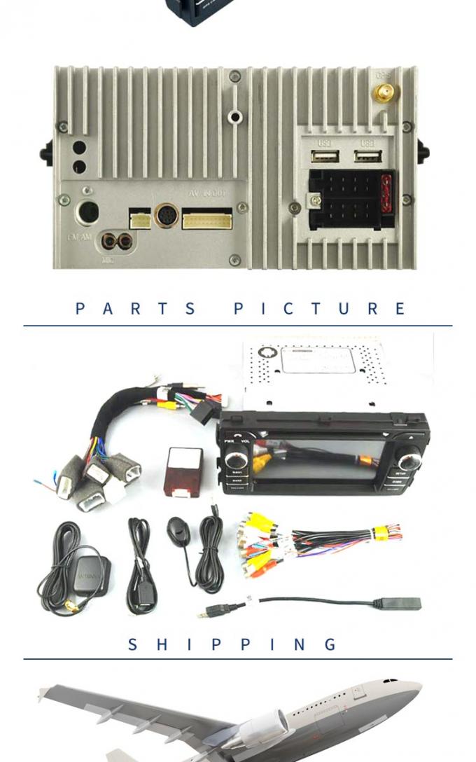 Hinteres Auto-DVD-Spieler-Auto-Stereospieler der Kamera-DVR OBD TPMS Toyota IPod/Iphone stützte sich