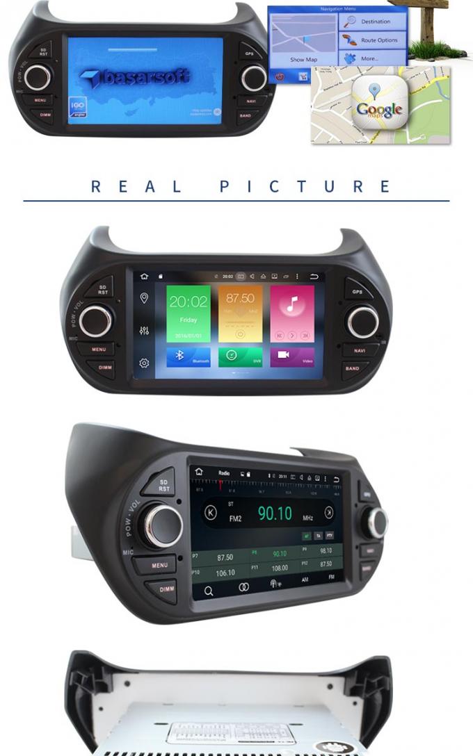 FIATS-Auto-DVD-Spieler Android 8,0 mit Heckkamera RDS für Fiorion