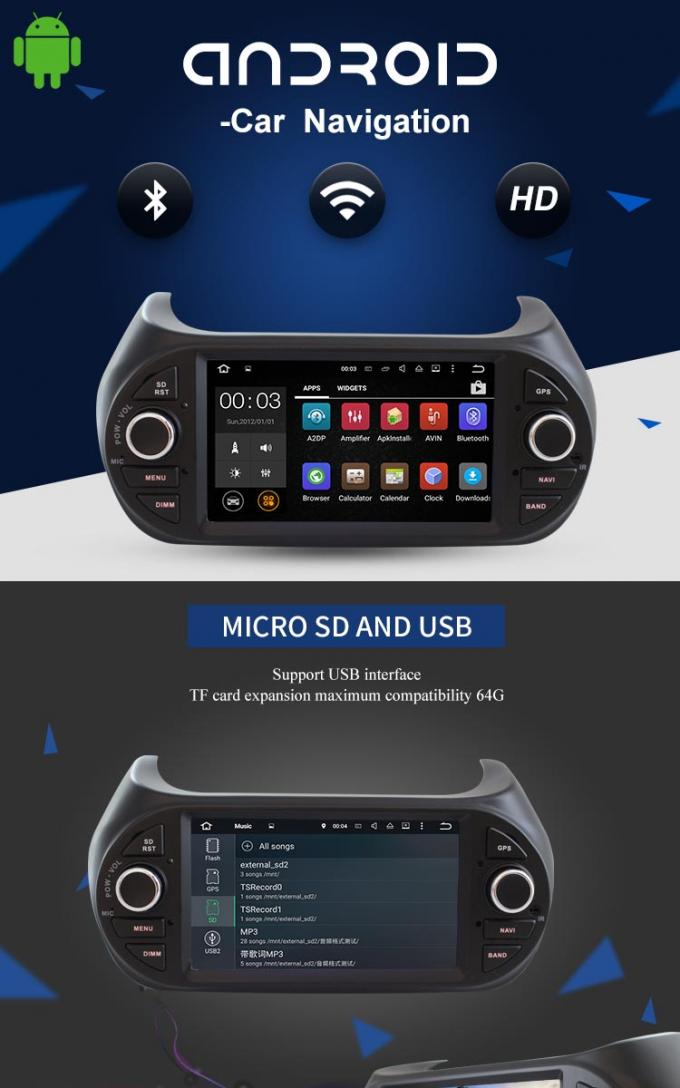 Stereospieler Android 7,1 des Auto-DVD für Radio Fiorion GPS Sd USB