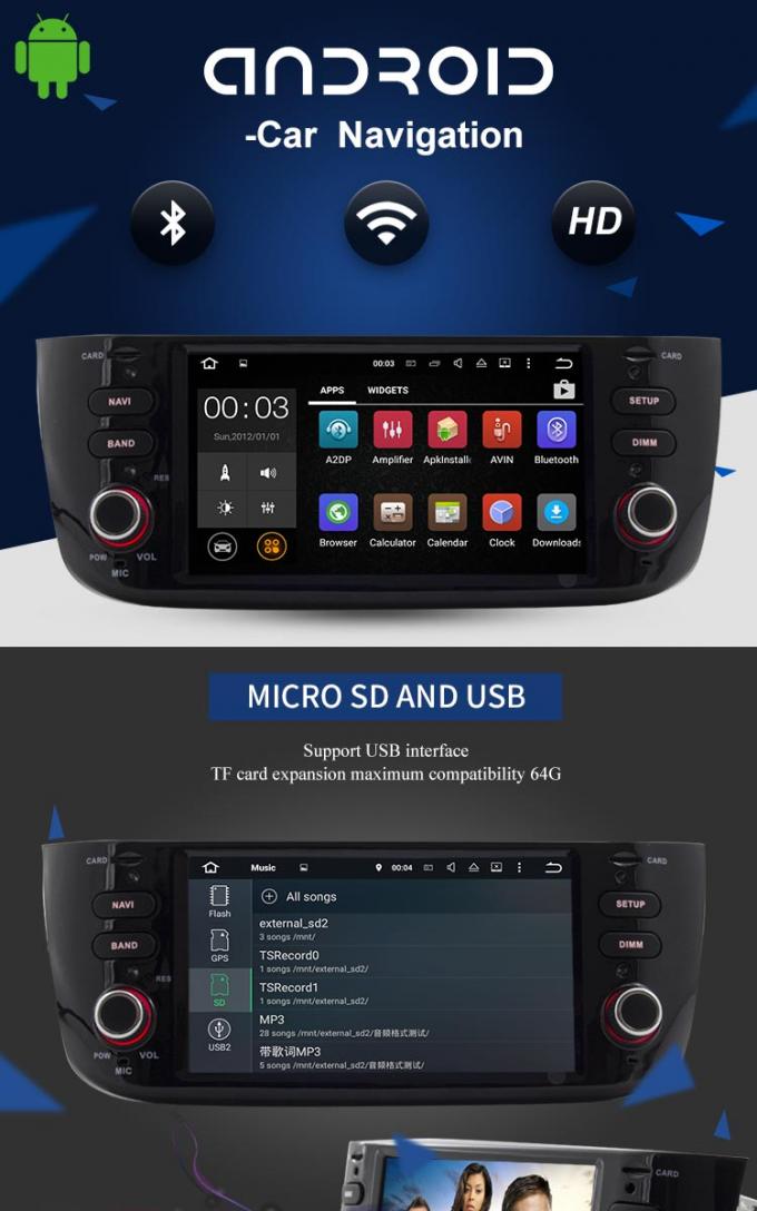 Autoradio-Touch Screen DVD-Spieler Androids 7,1 mit 3g wifi BT morgens FM