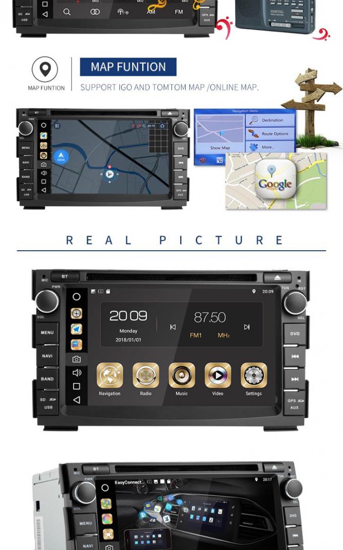Autoradio-Spieler Gps-Navigations-kapazitiver und multi- Touch Screen KIAs Android